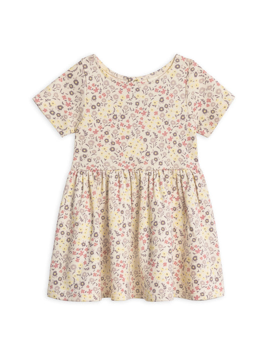 Stella Short Sleeve Swing Dress - Giada Floral / Lilla