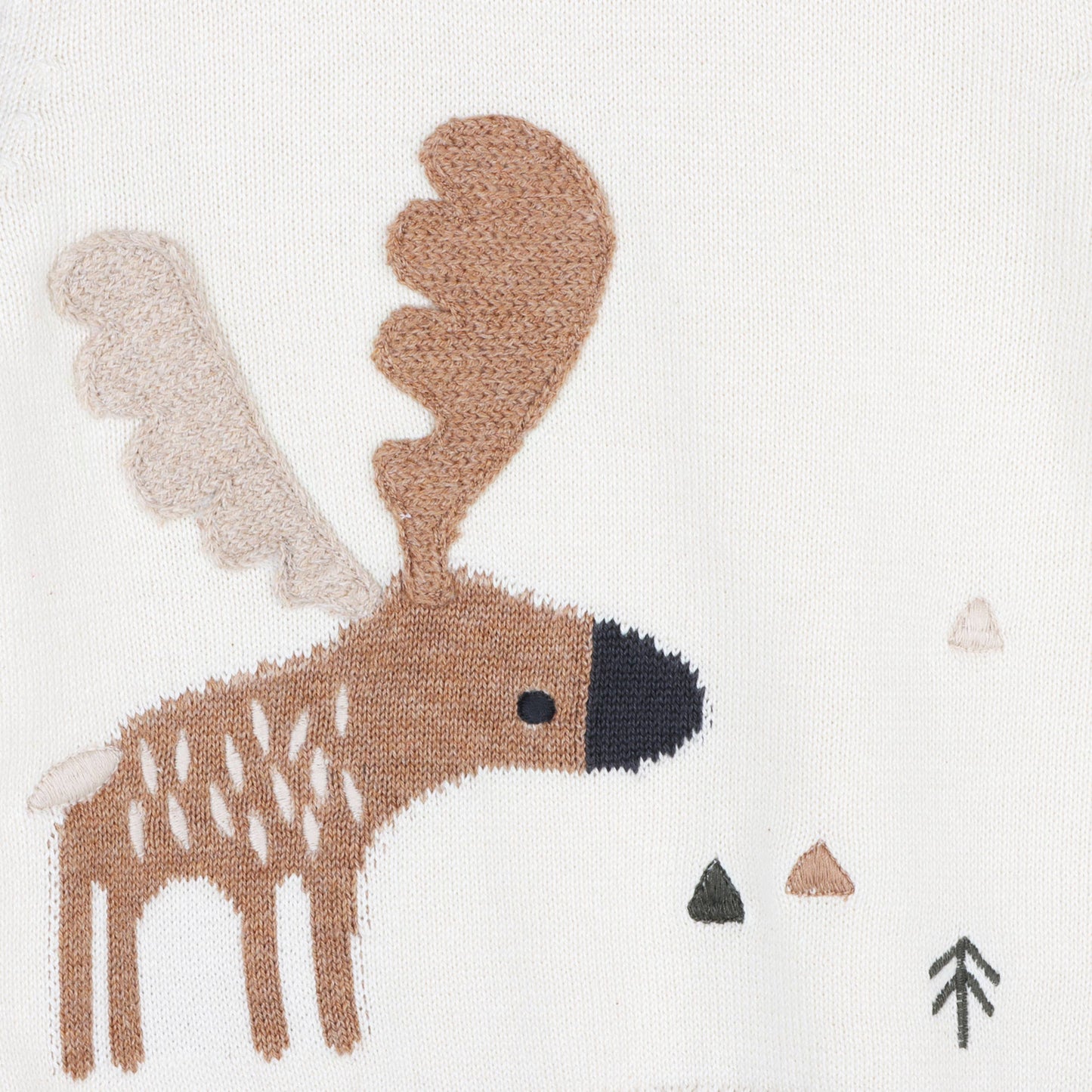 Moose Jacquard Knit Sweater (Organic Cotton)