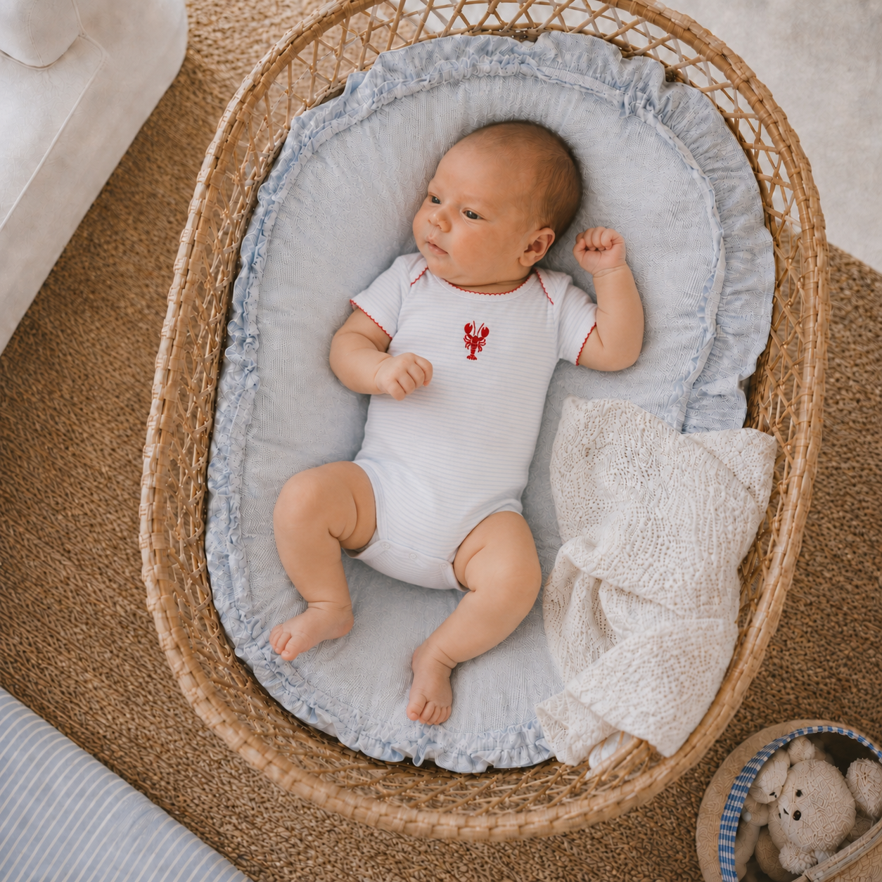 Lil' Snappers Bodysuit  - Lobster Red