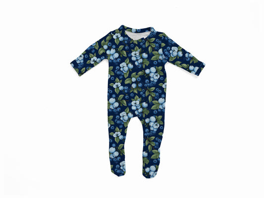 Blueberry Heaven Footie Pajamas