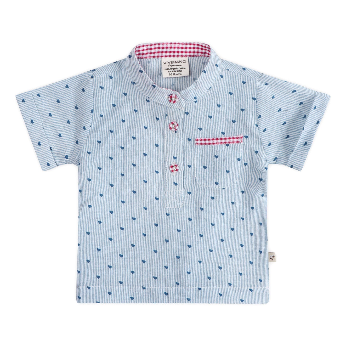 Cayden Ditsy Heart Baby Top + Shorts (Organic)