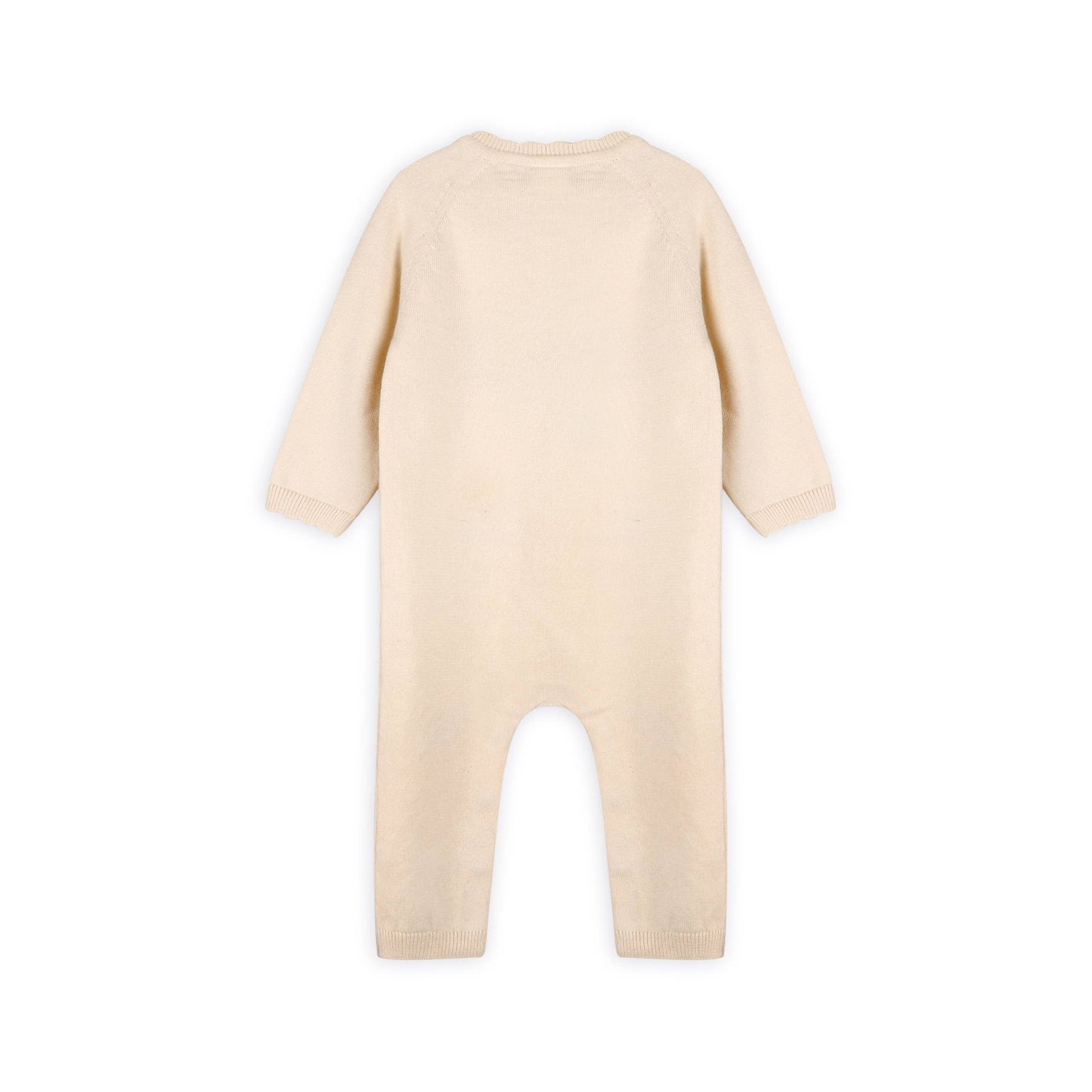 Bird & Floral Embroidered Baby Knit Jumpsuit (Organic)