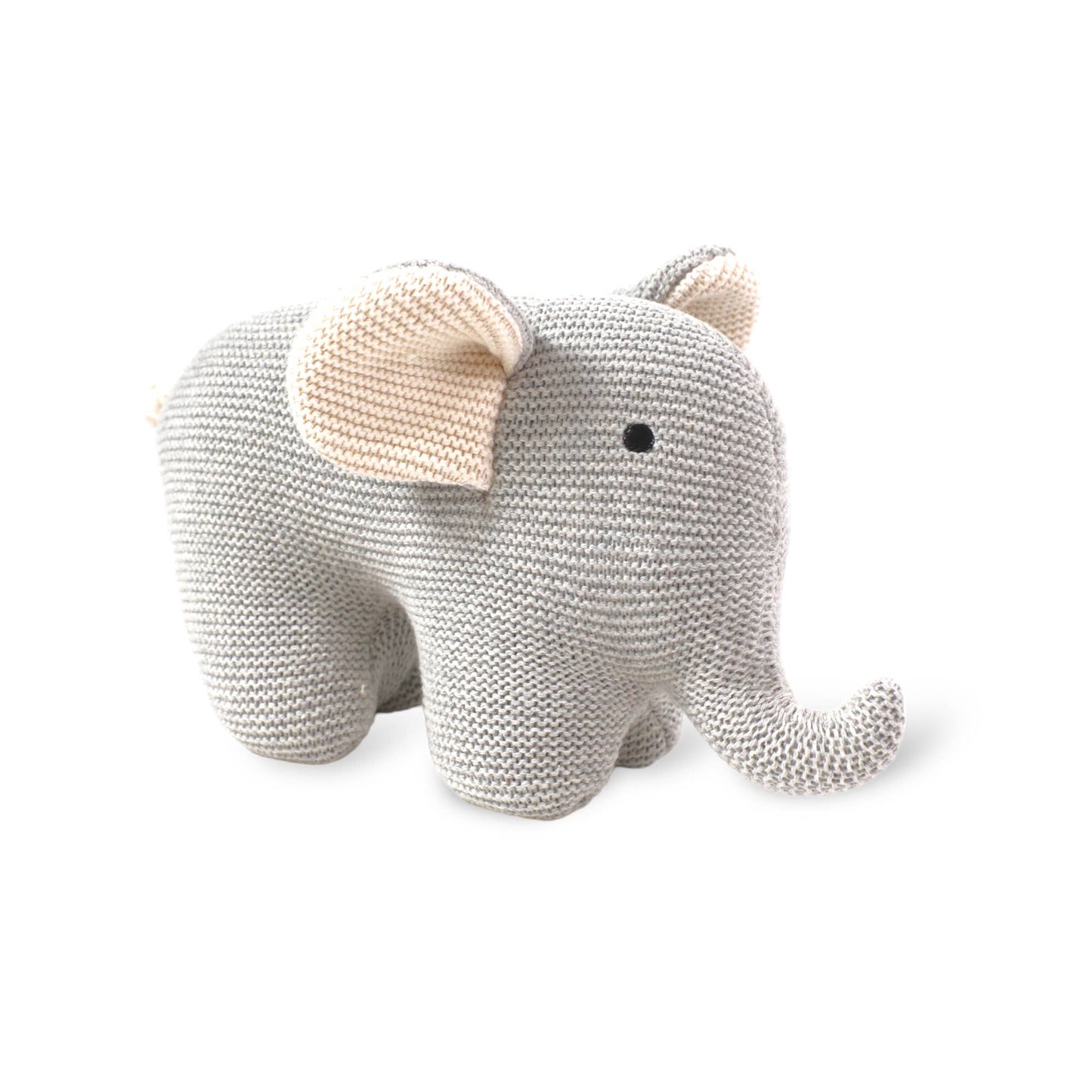 Elephant - Organic Knit Stuffed Animal Baby Toy