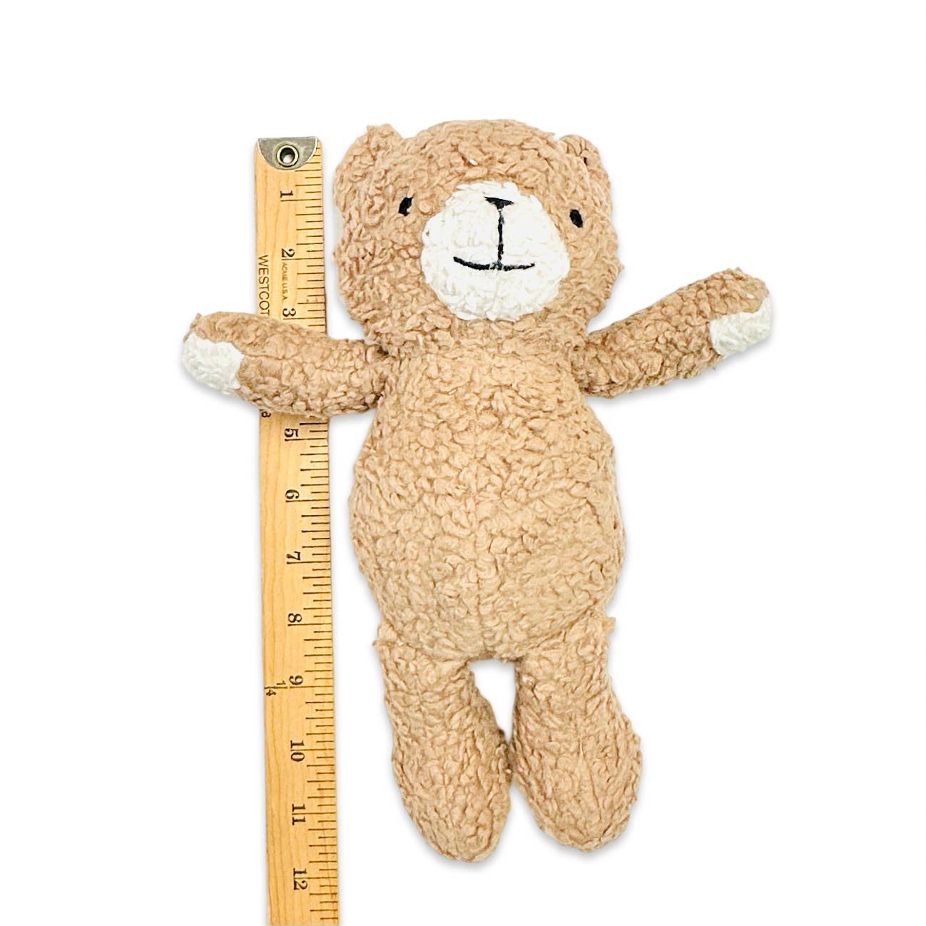 Peanut Lil Bear- Organic Sherpa Knit Stuffed Animal Baby Toy