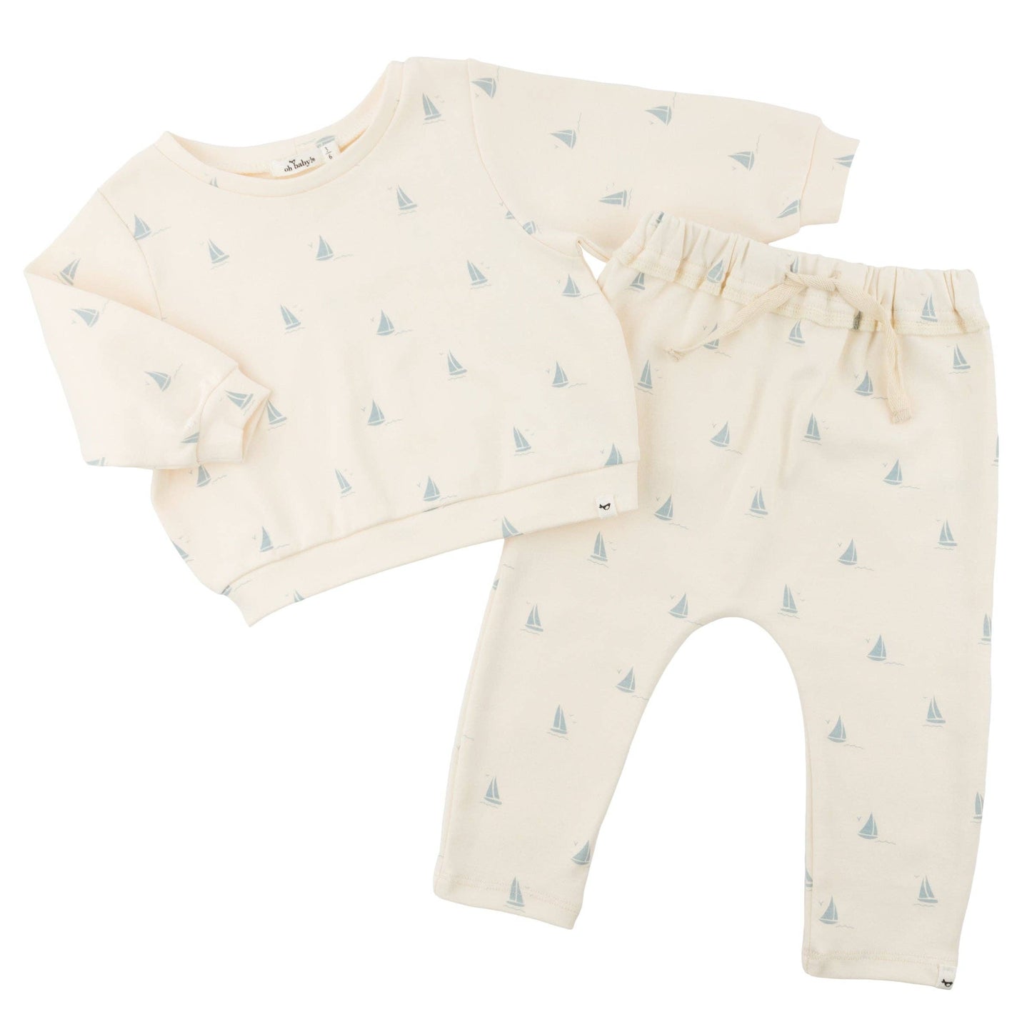 Mini Sailboats Brooklyn Boxy Jogger Set IJ