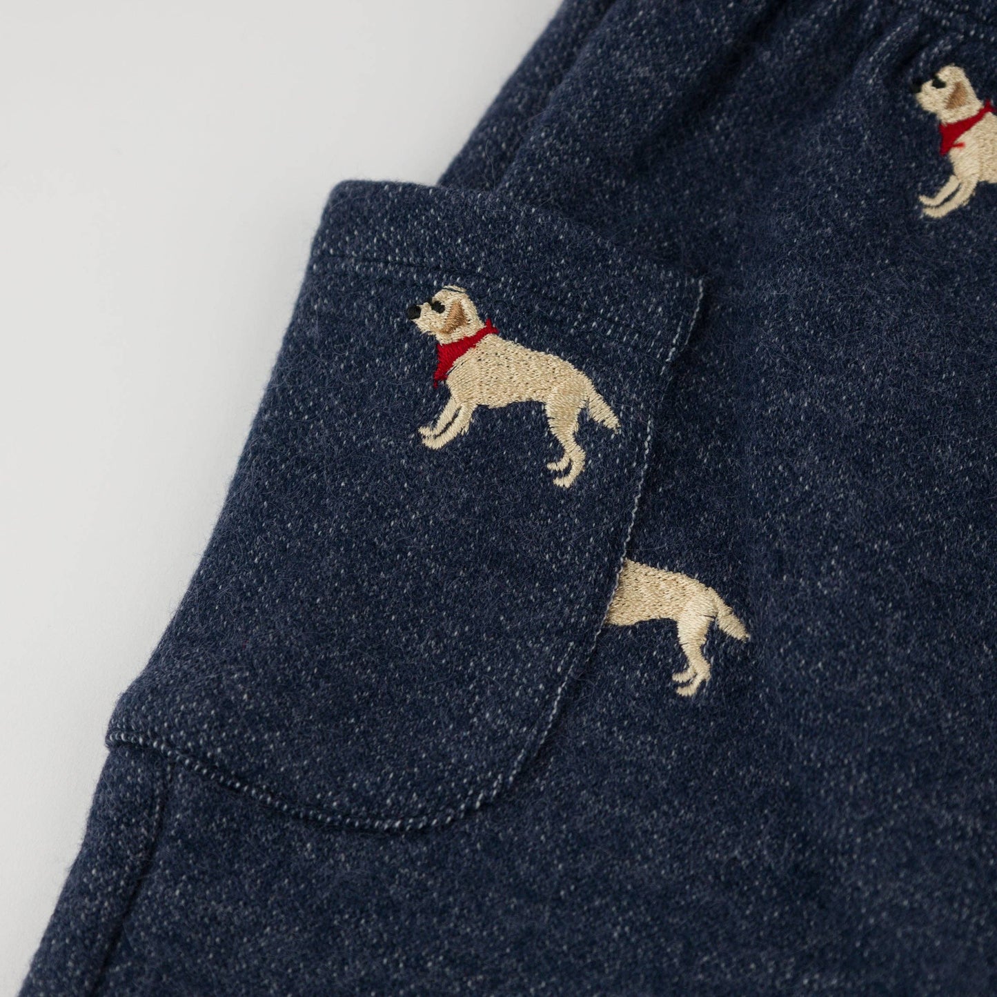 Labs Embroidered Sweater-Knit Side Pocket Pant