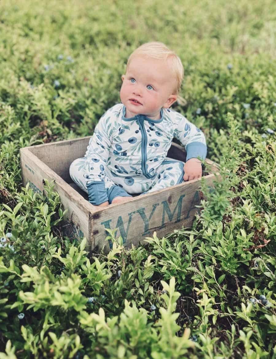 Jaycob - Maine Wild Blueberry Zippy Romper