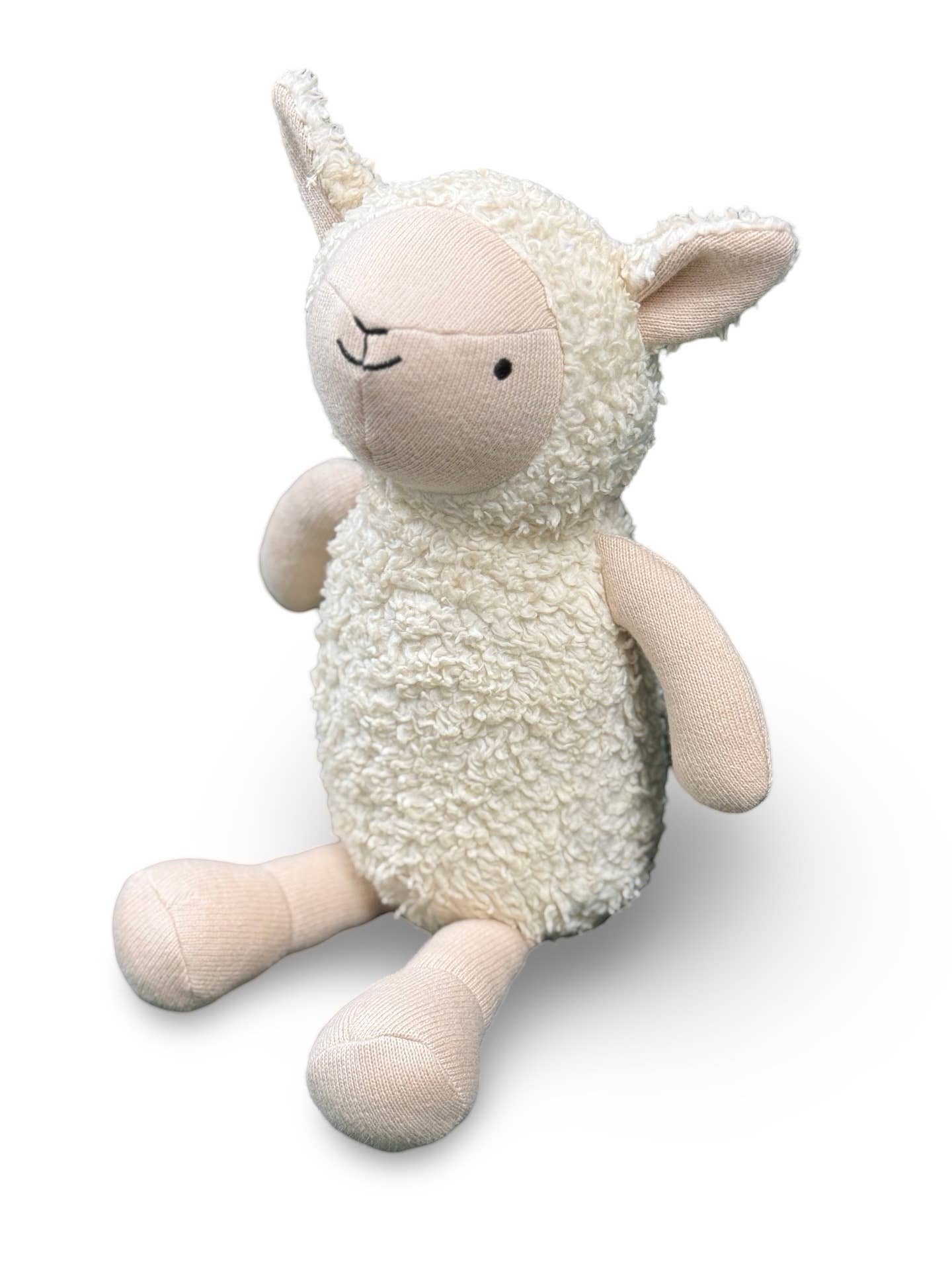 Luna Lamb - Organic Sherpa Knit Stuffed Animal Baby Toy