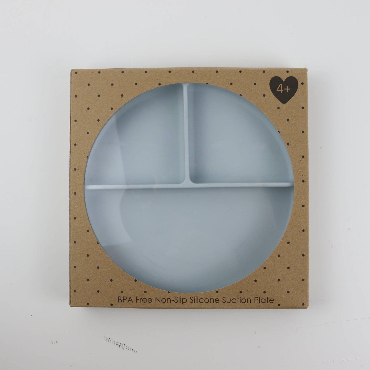 Baby Plate with Suction and  Divided Portions (Sky)