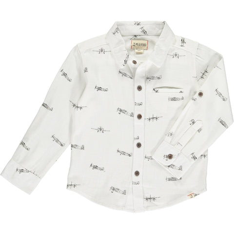 Atwood Woven Shirt - Aviation Print