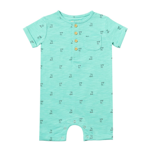 Martingale Romper - Aqua
