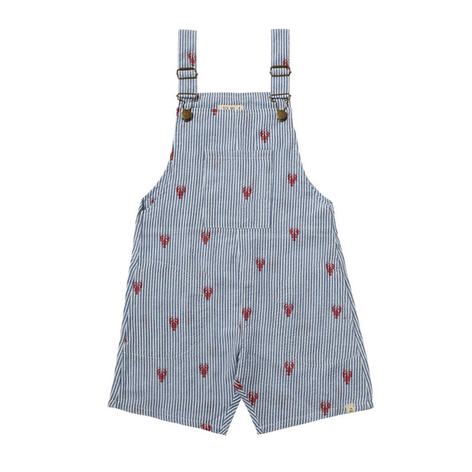 Galleon Lobster Seersucker Overalls