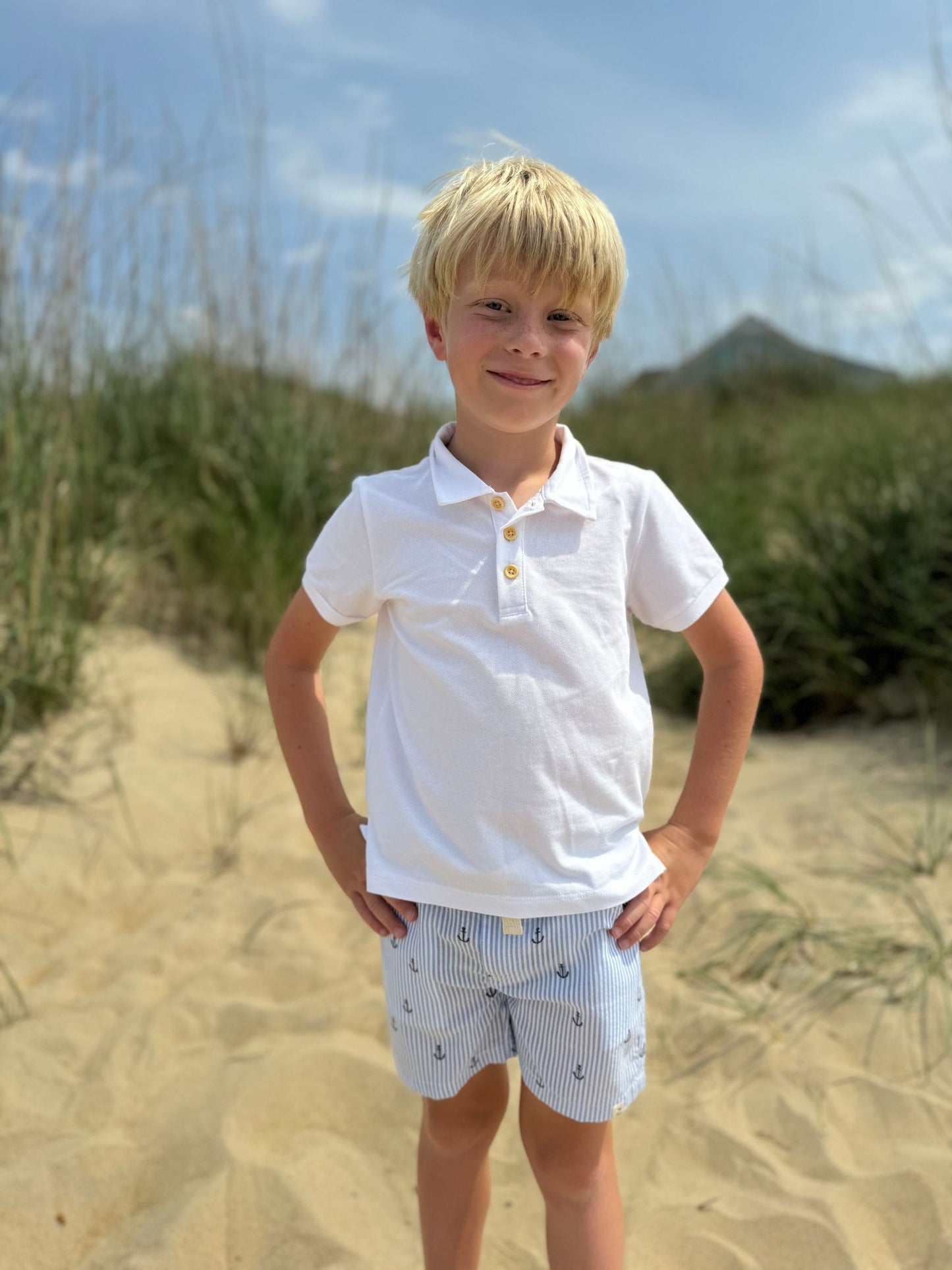 CREW Woven Shorts Anchor Seersucker