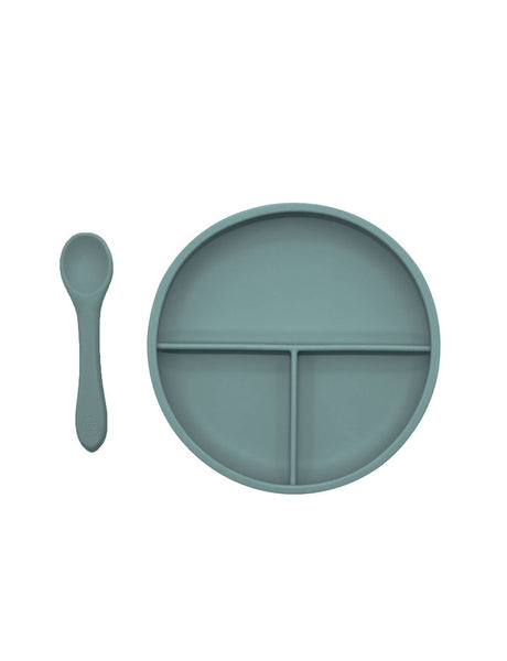 Suction Divider Plate & Spoon Set