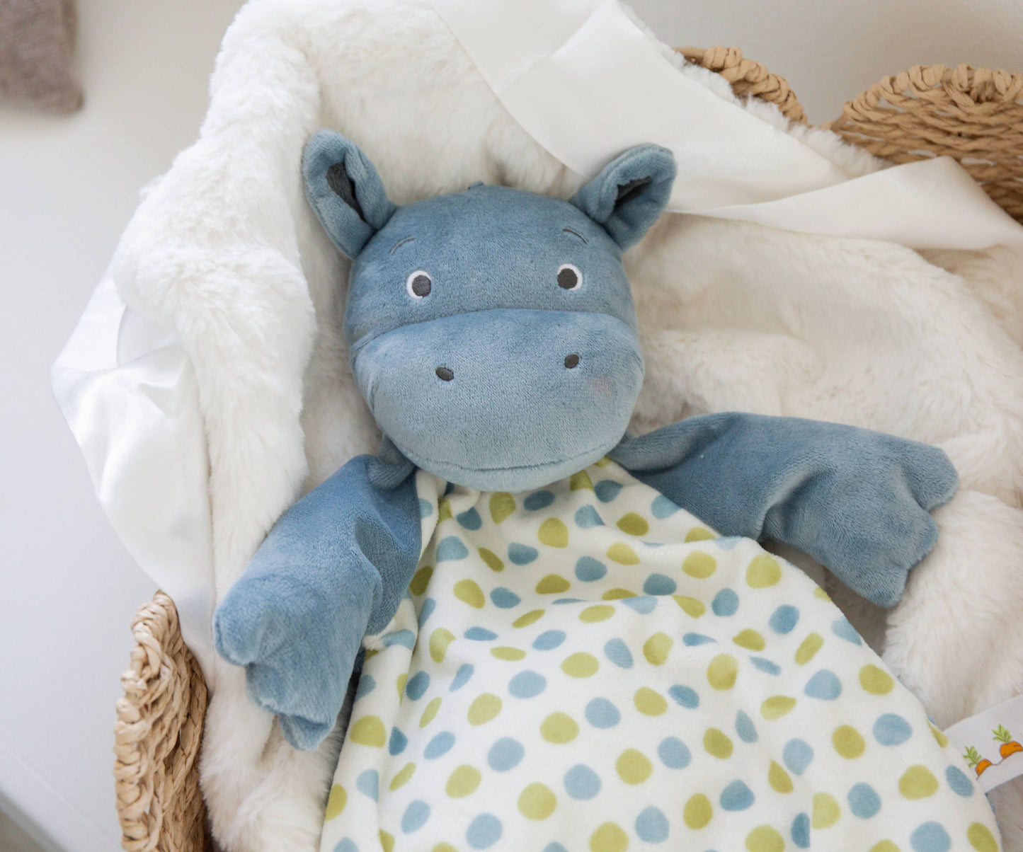 Henny the Hippo Flopsie Baby Lovey