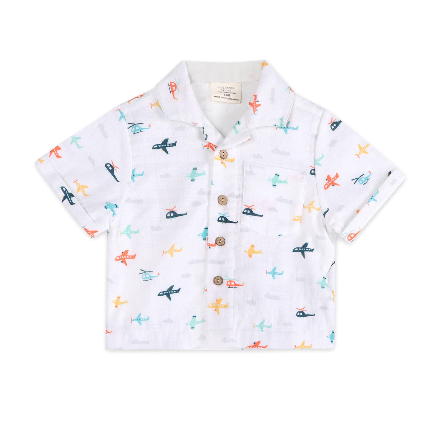 Planes Baby Shirt & Shorts Set (Organic Muslin)