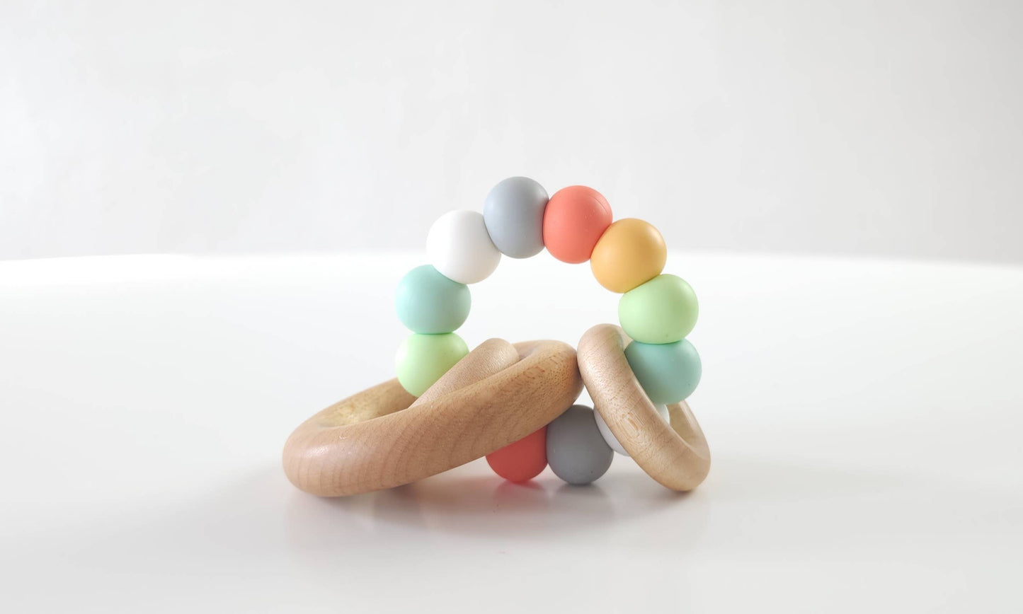 Saturn Ring Wooden Baby Teethers