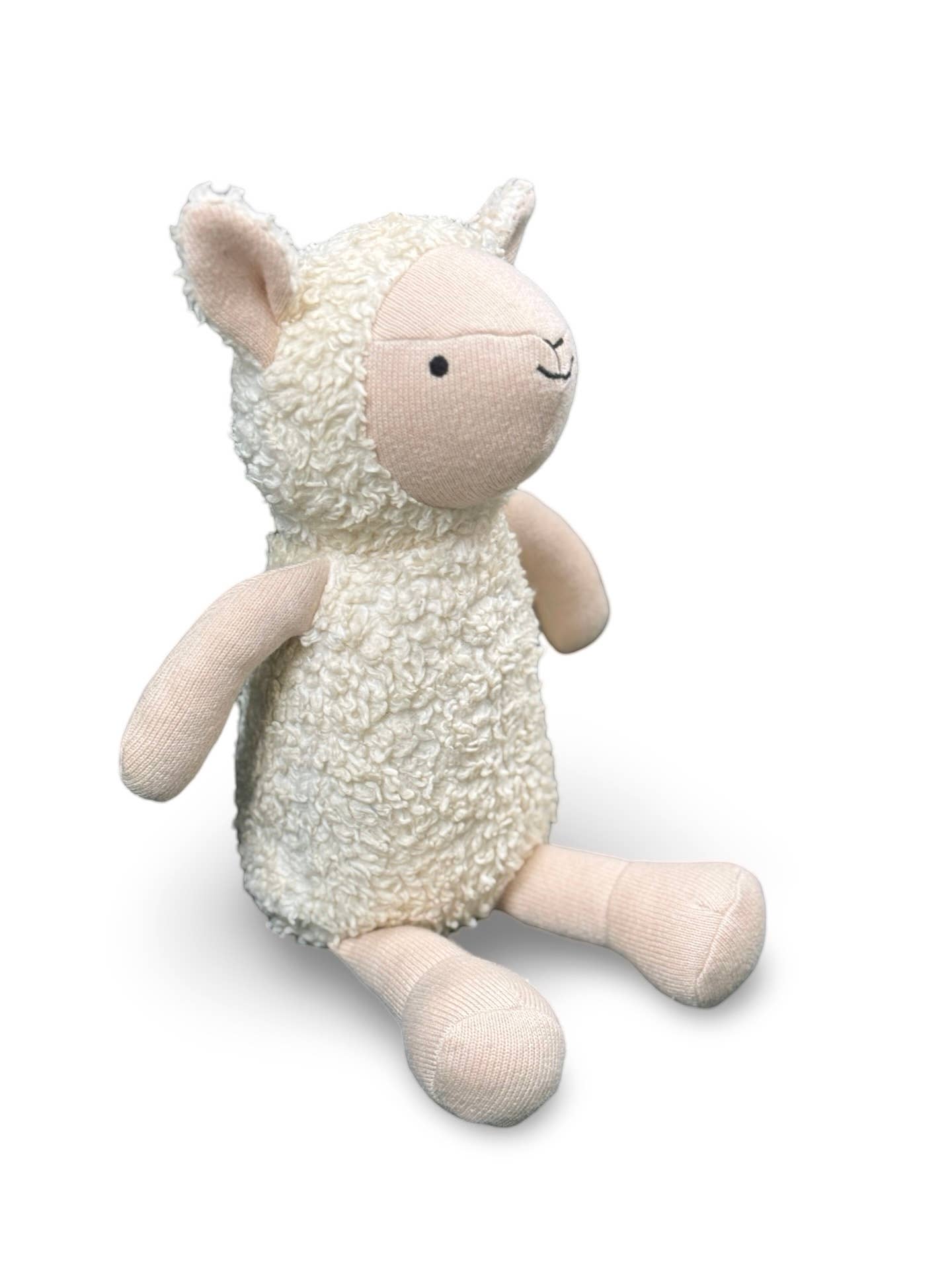 Luna Lamb - Organic Sherpa Knit Stuffed Animal Baby Toy