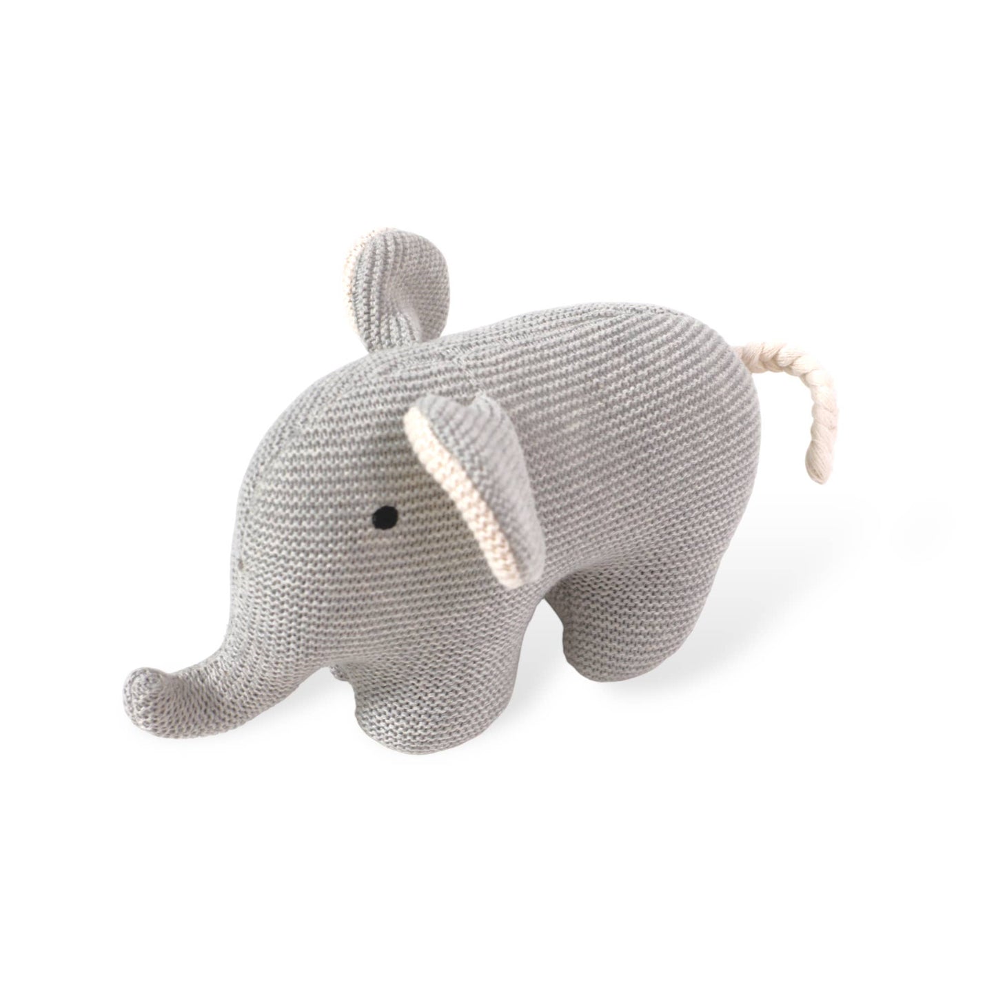 Elephant - Organic Knit Stuffed Animal Baby Toy