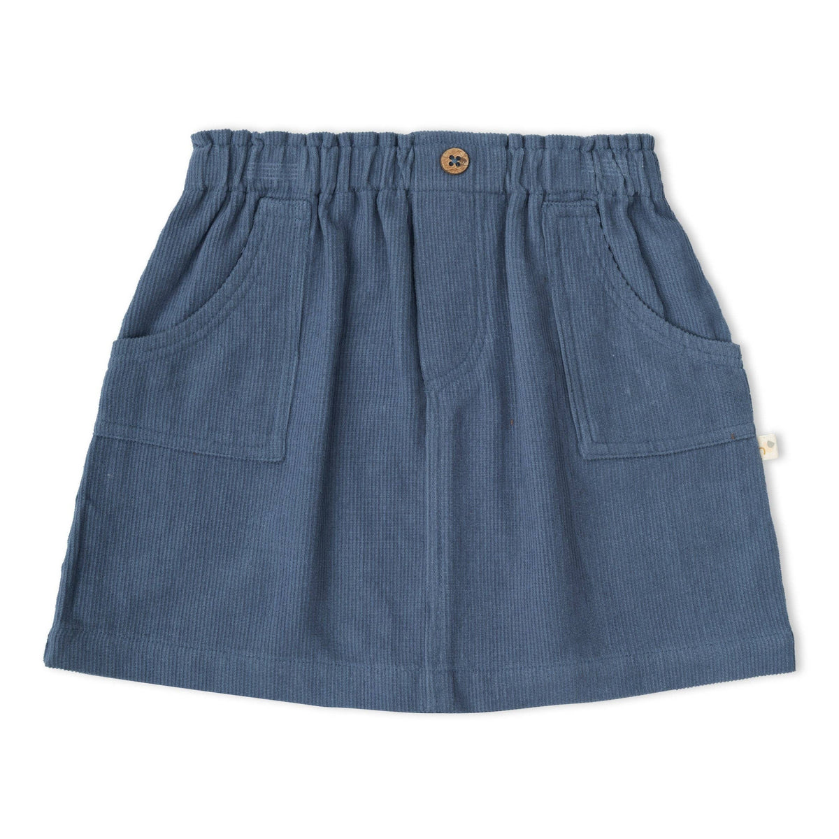 Organic Corduroy Skirt - Navy