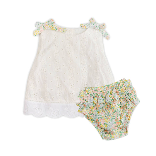 Monet Baby Top + Bloomer (Organic)
