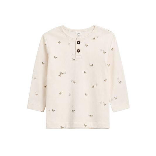 Reef Long Sleeve Henley - Mallard