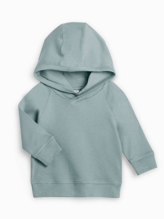 Organic Baby and Kids Madison Hooded Pullover - Tide