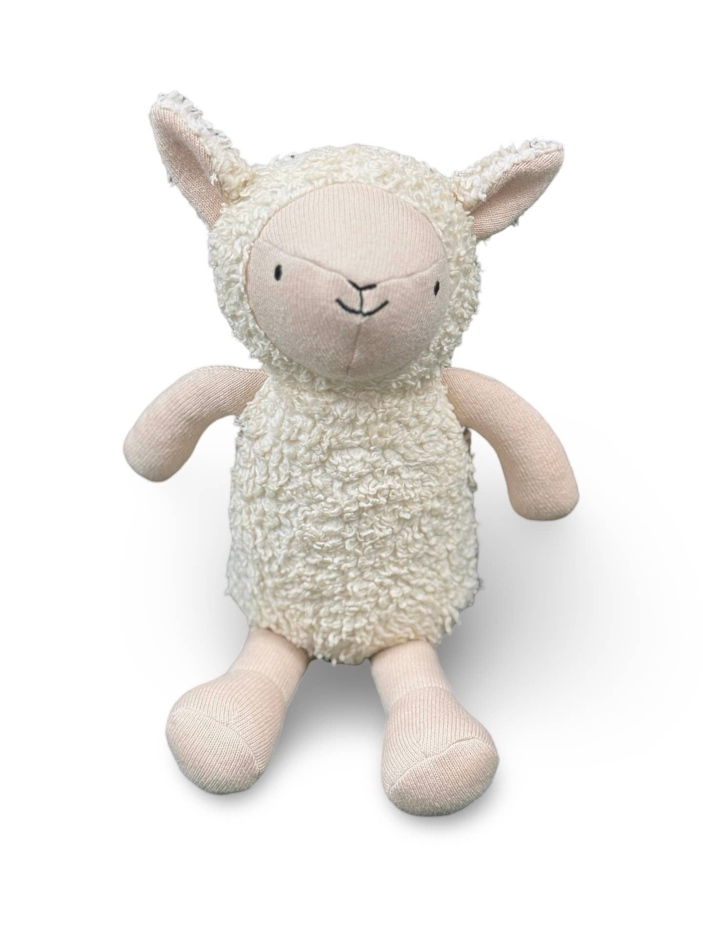 Luna Lamb - Organic Sherpa Knit Stuffed Animal Baby Toy