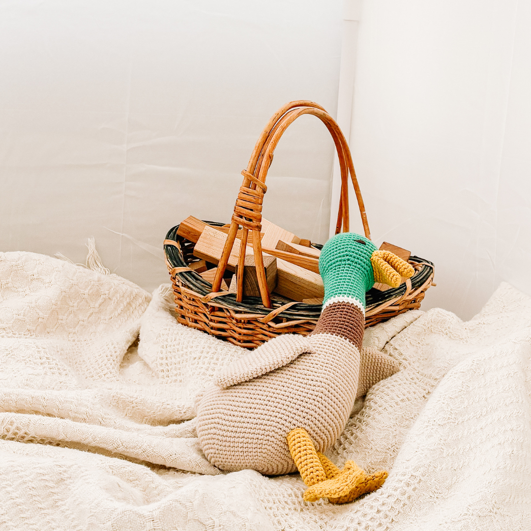 Ollie the Duck, Stuffed Animal Organic Cotton