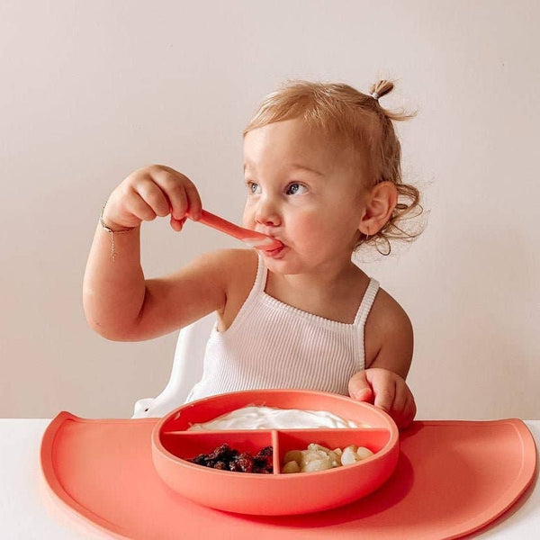 Suction Divider Plate & Spoon Set