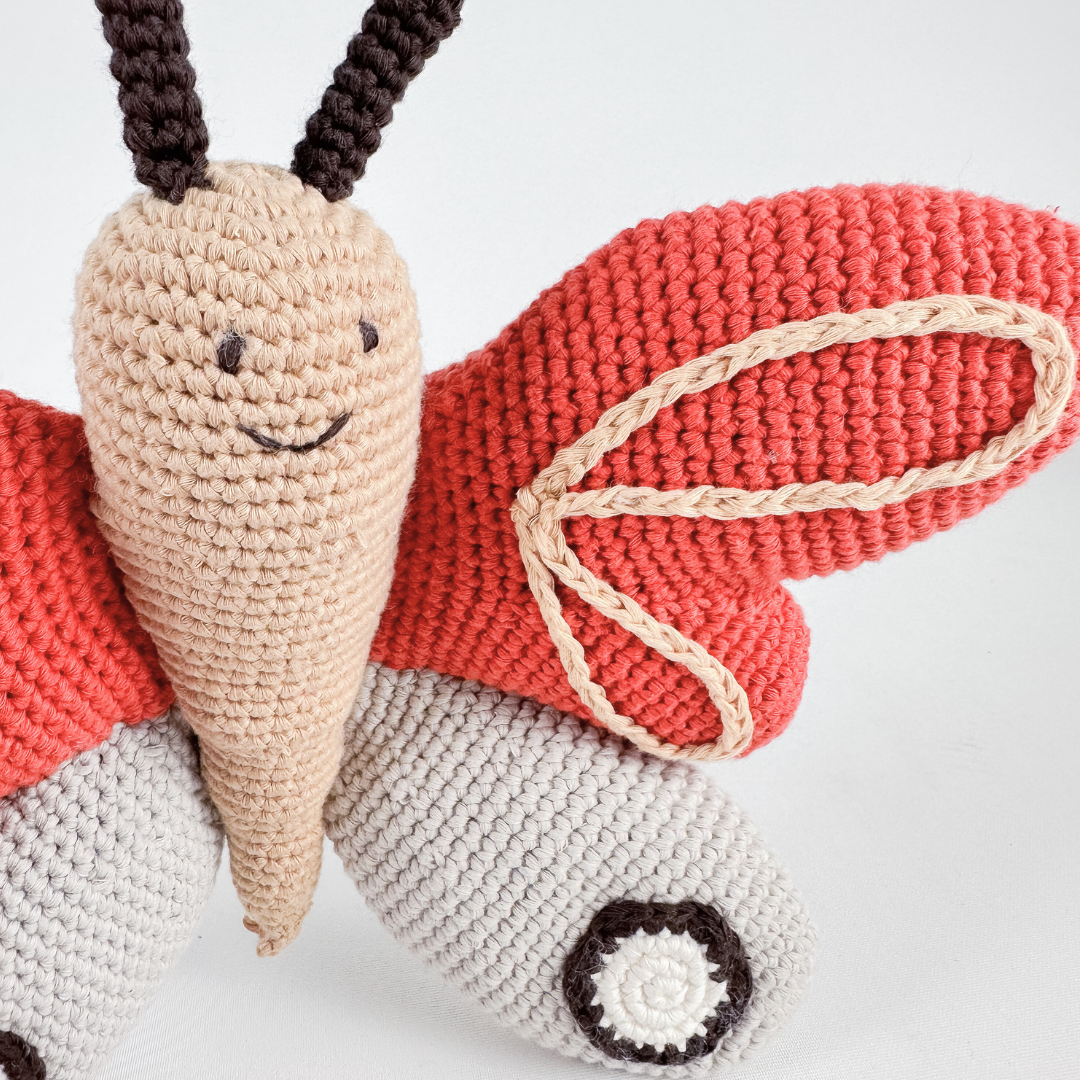 Bella the Butterfly, Stuffed Animal Toy, Organic Cotton