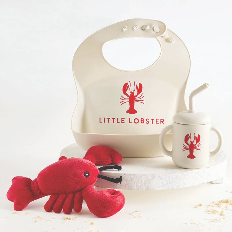Silicone Bib - Lobster