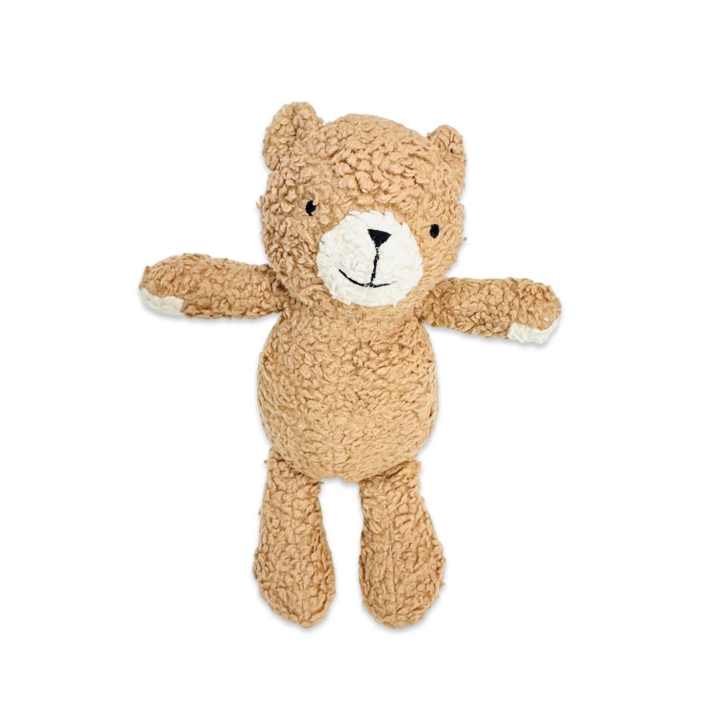 Peanut Lil Bear- Organic Sherpa Knit Stuffed Animal Baby Toy