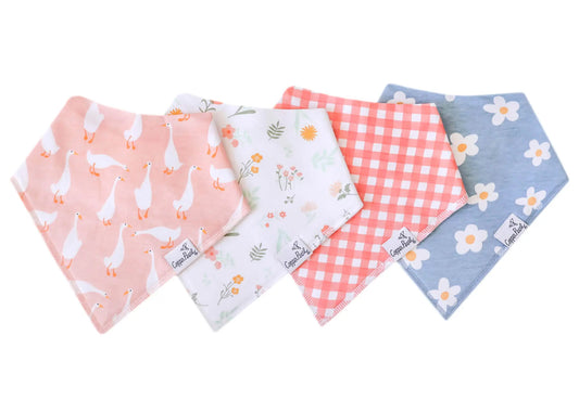 Goosie  Bandana Bib Set/4