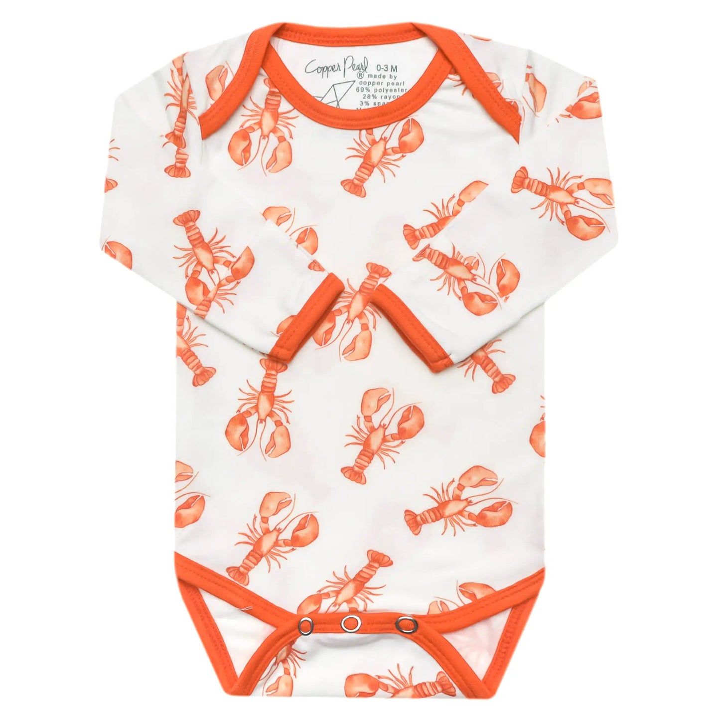 Maine Lobster Long Sleeve Onesie