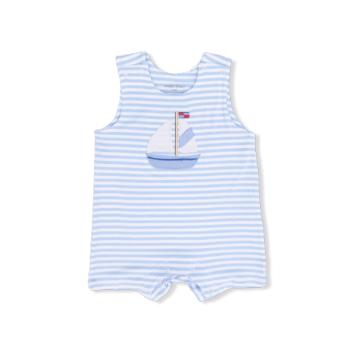 Bubbly Sailboat Stripe - Sleeveless Jon Jon