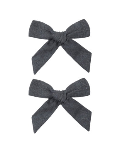 BOWS, SET OF 2 MIDNIGHT