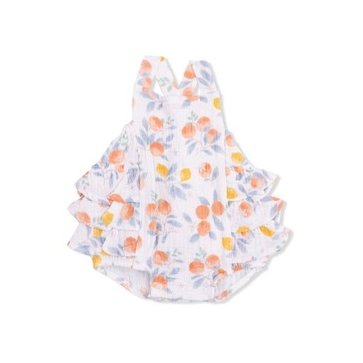 Citrus Floral  - Ruffle Sunsuit