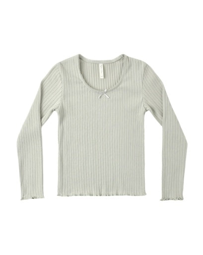 RIBBED LONG SLEEVE SAGE