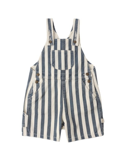 DENIM SHORTALL NAVY STRIPE
