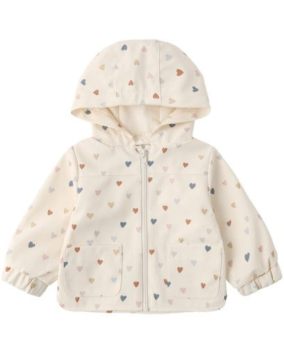 RAIN COAT CONFETTI HEART SMALL