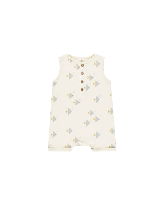 Davis Romper - Angel Fish