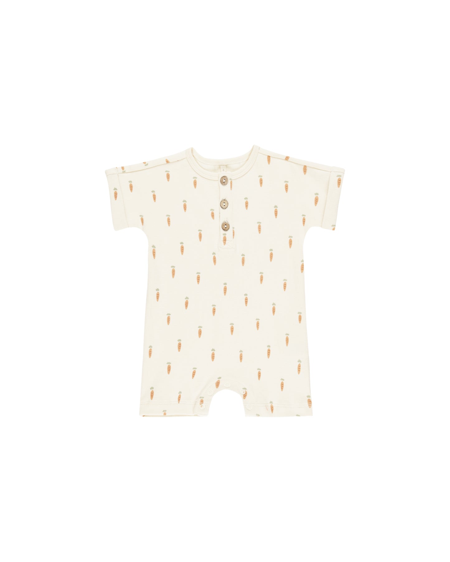 Short Sleeve Romper - Carrot