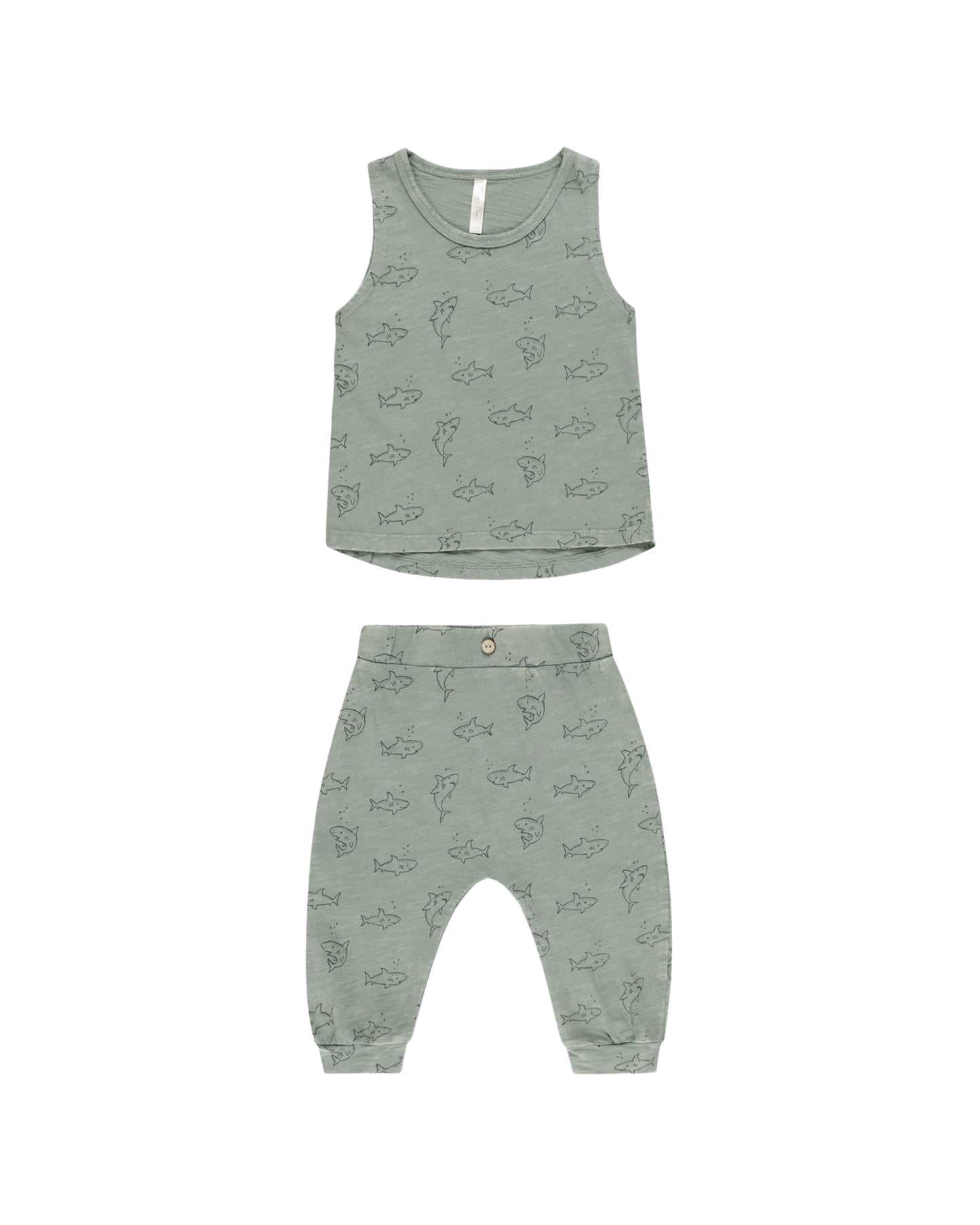 Tank Slouch Pant Set - Sharks