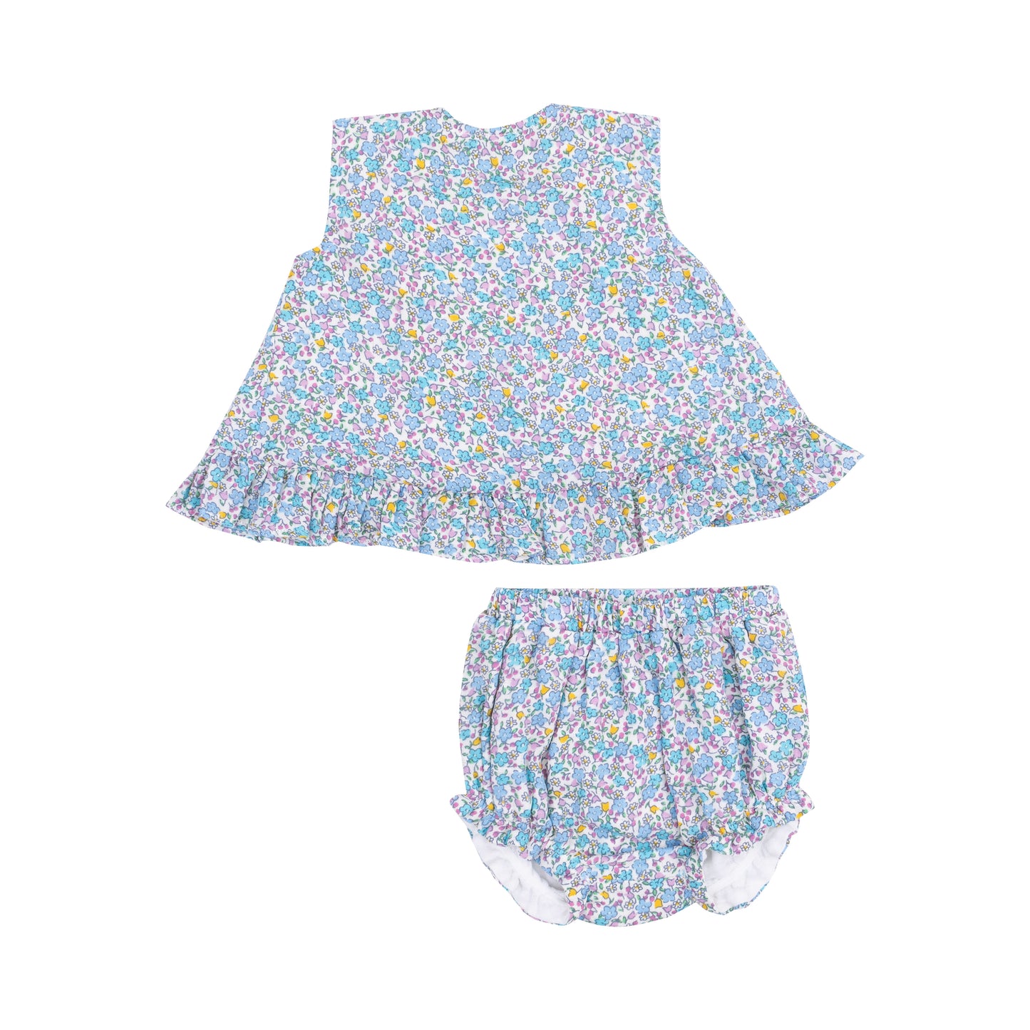 Flowers & Berries Ruffle Back Top and Bloomer