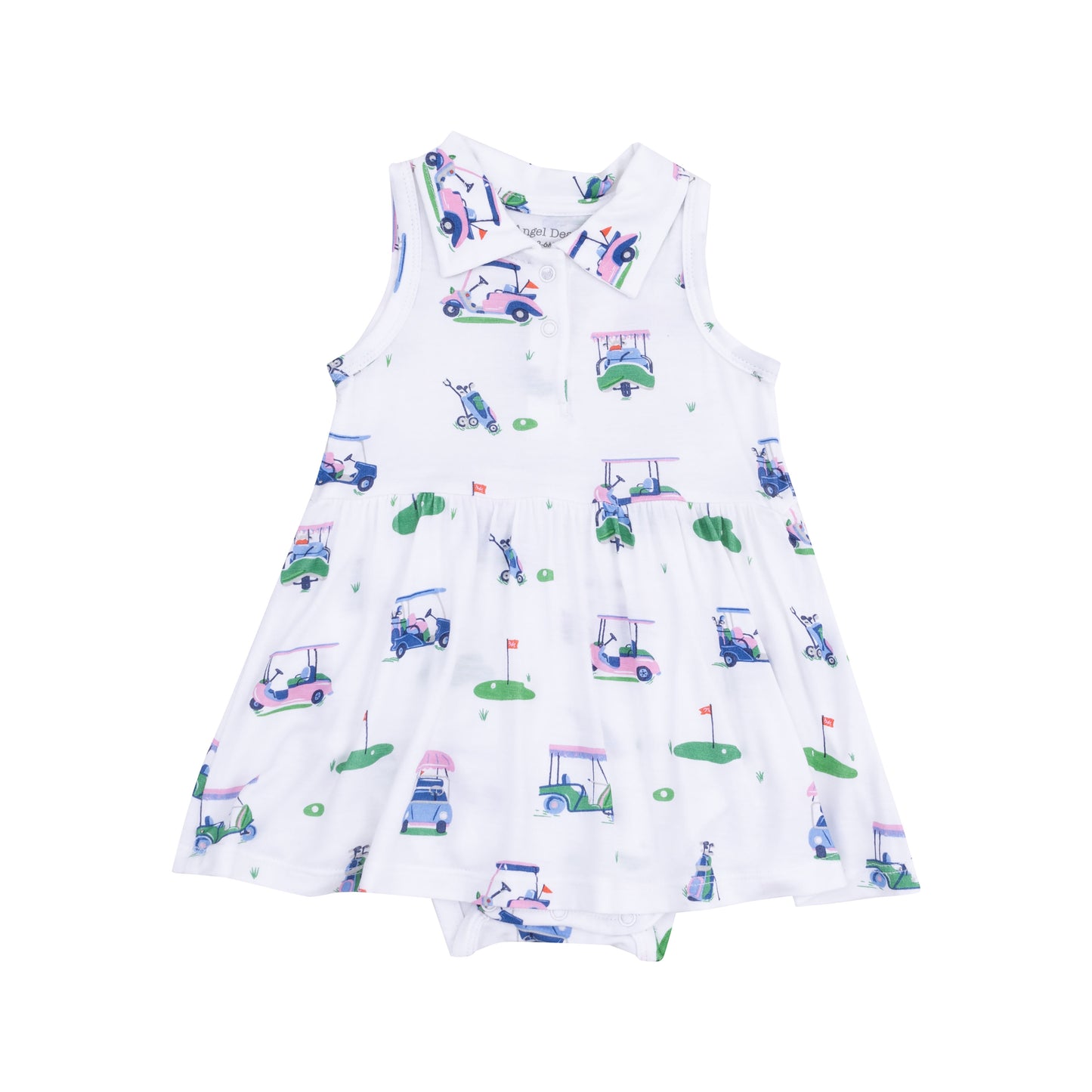 Vintage Golf Cart Polo Bodysuit Dress