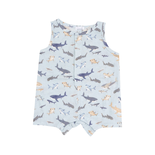 Sharks Sleeveless Romper
