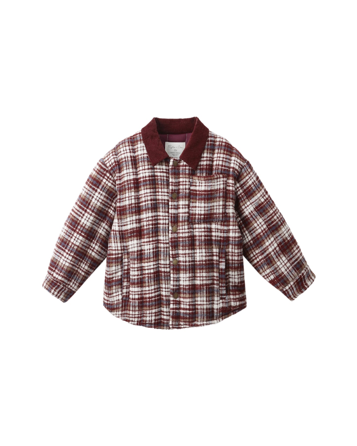 Nashville Quilted Jacket - Burgundy Plaid