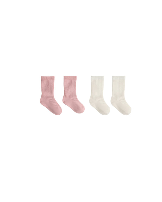Sock Set - Natural, Rose