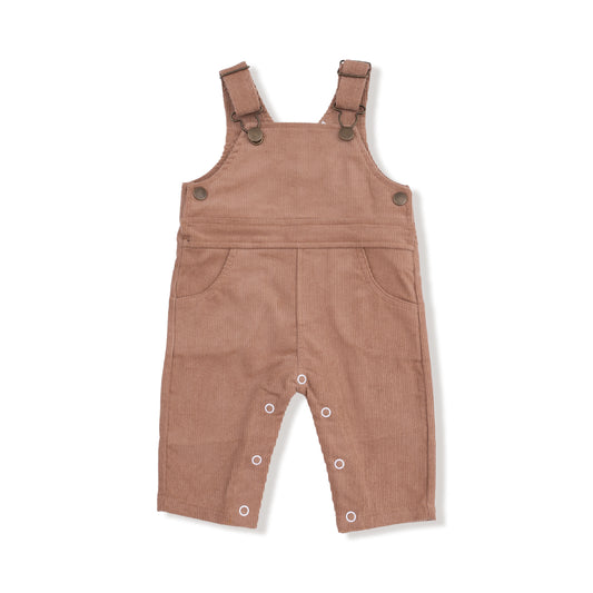Corduroy Overalls - Cafe Au Lait